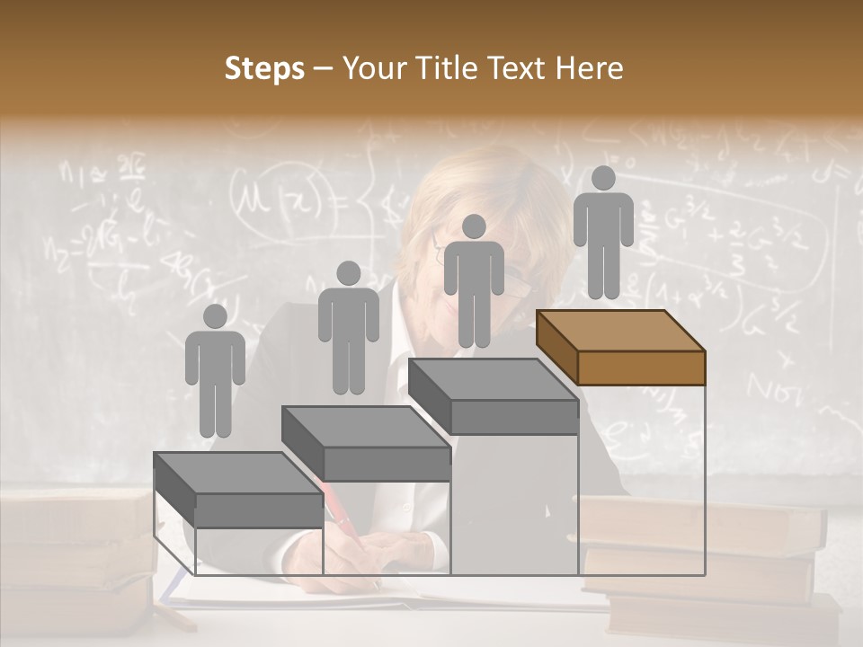 Old Finger Senior PowerPoint Template
