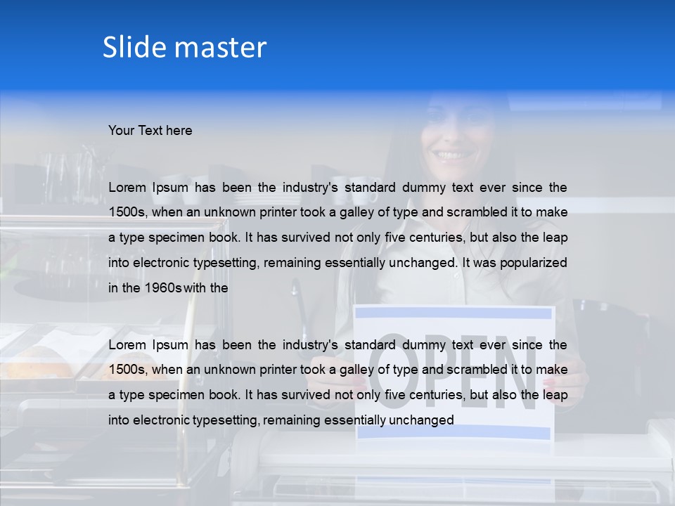 Touching Sharing Elder PowerPoint Template