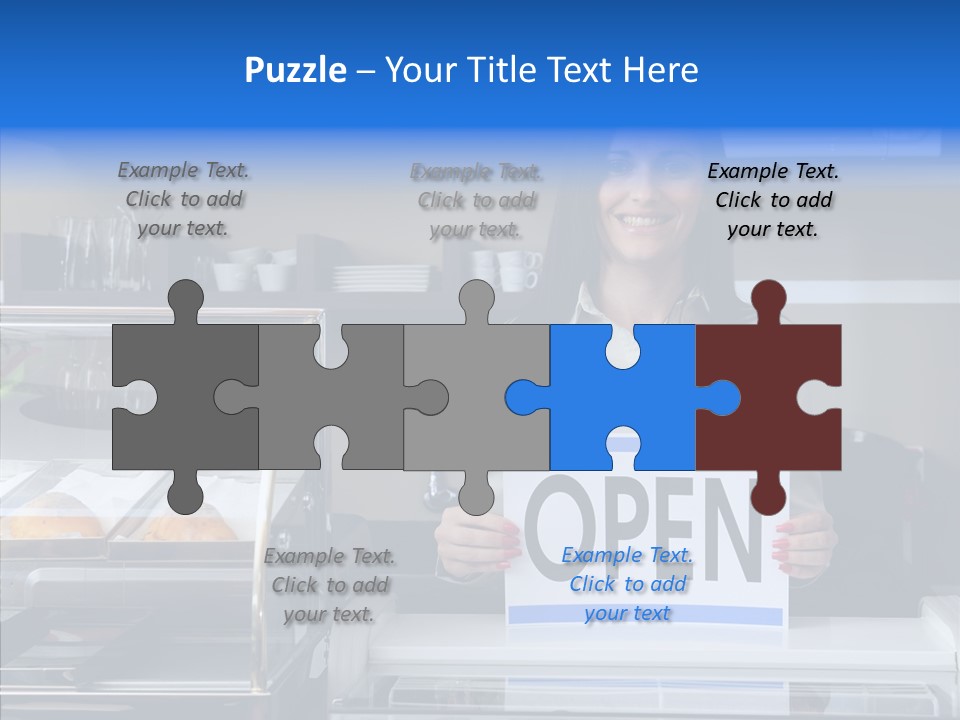 Touching Sharing Elder PowerPoint Template