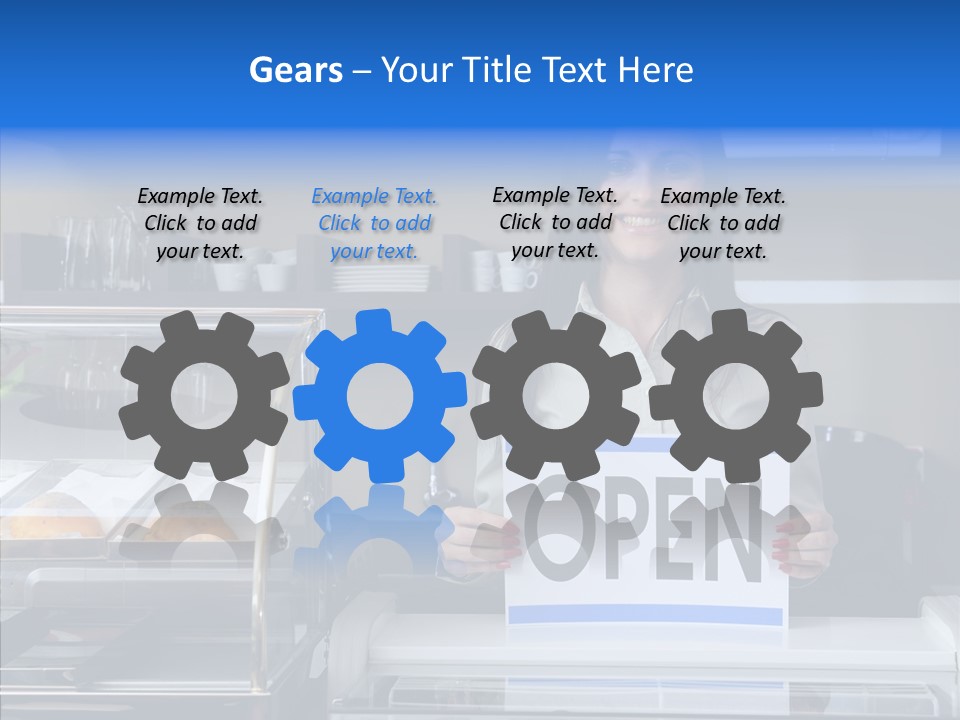 Touching Sharing Elder PowerPoint Template