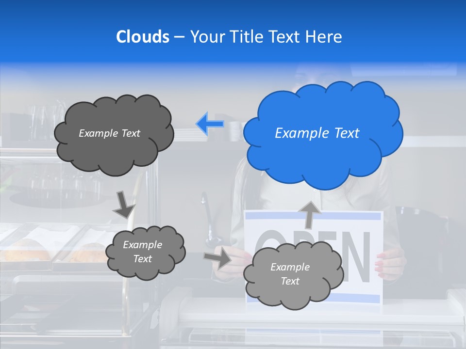 Touching Sharing Elder PowerPoint Template