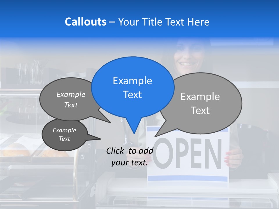 Touching Sharing Elder PowerPoint Template