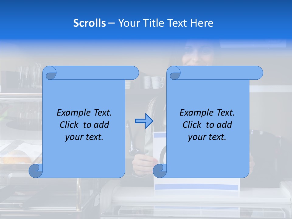 Touching Sharing Elder PowerPoint Template