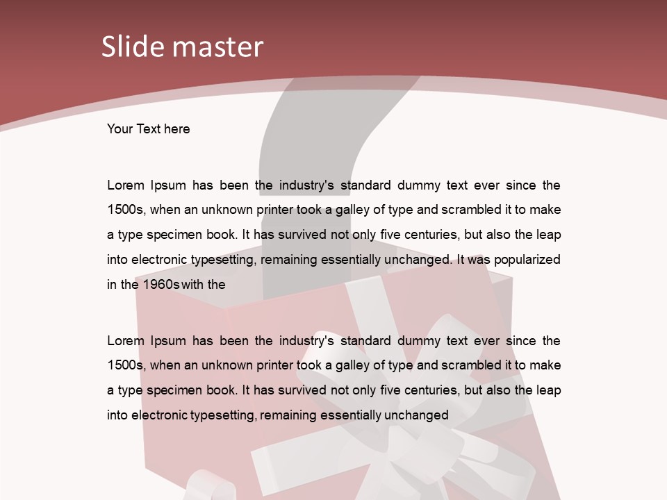 White Background Hold Help PowerPoint Template