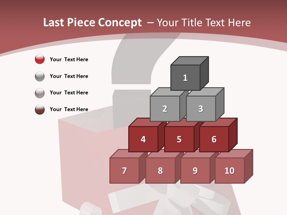 White Background Hold Help PowerPoint Template