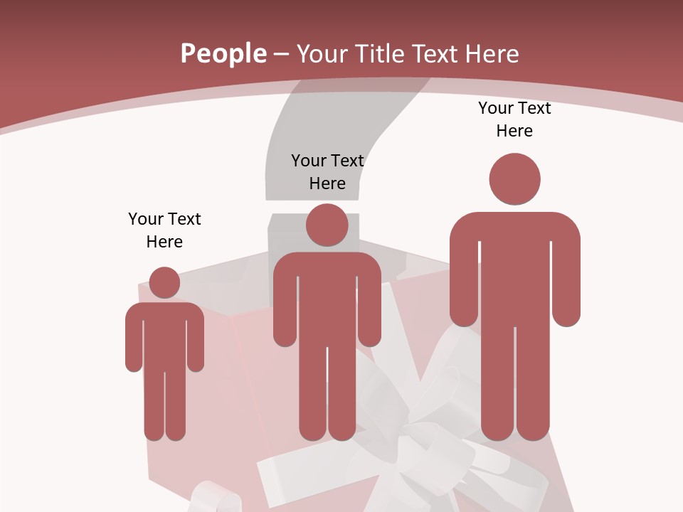 White Background Hold Help PowerPoint Template