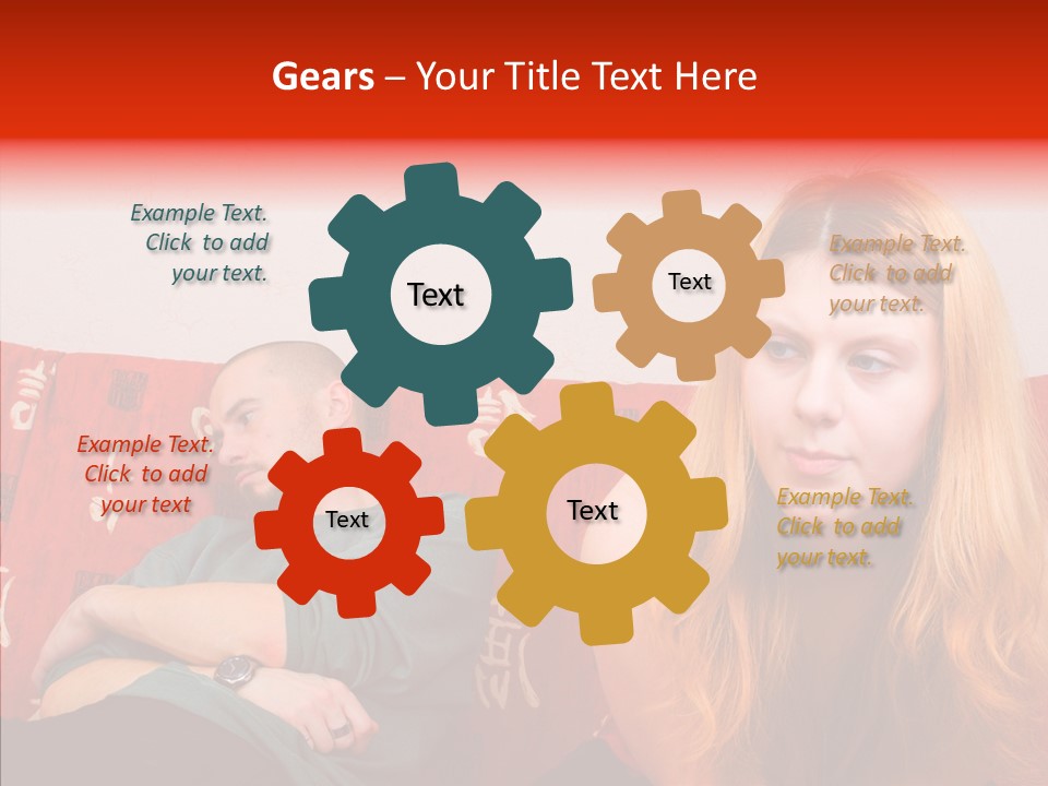 Hand White Background Sharing PowerPoint Template