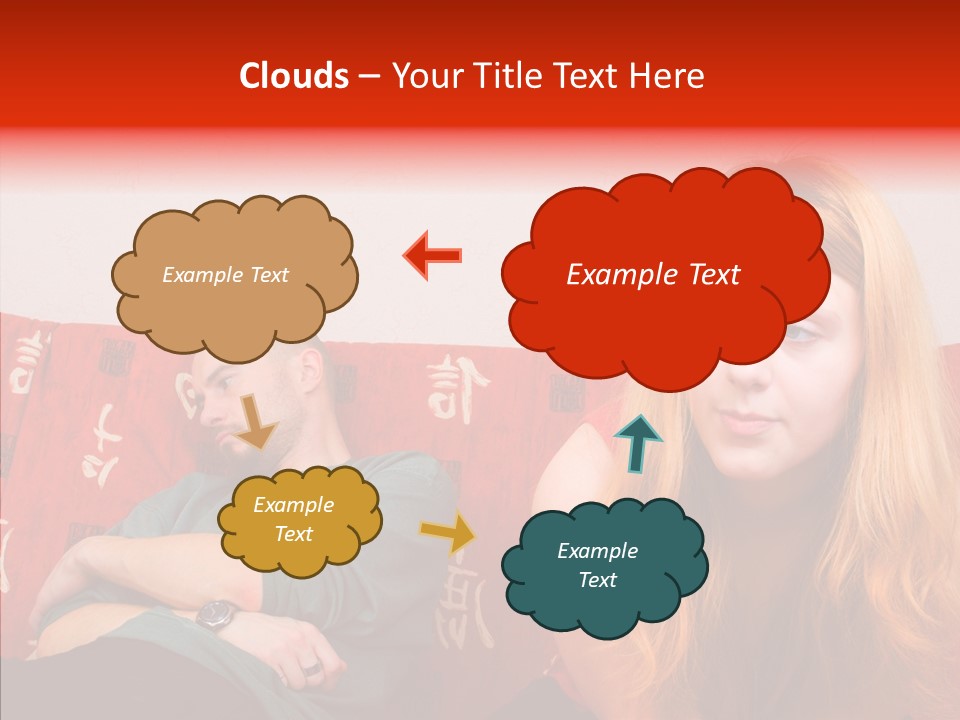Hand White Background Sharing PowerPoint Template