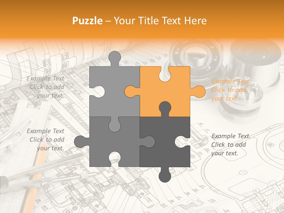 Elderly Caregiver White Background PowerPoint Template