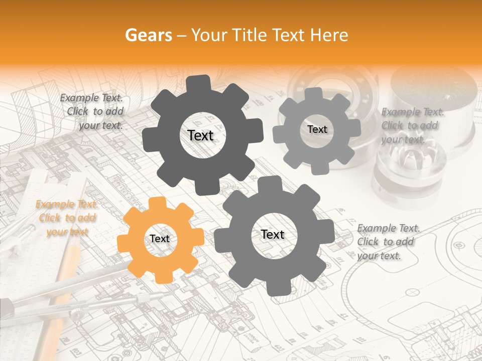 Elderly Caregiver White Background PowerPoint Template