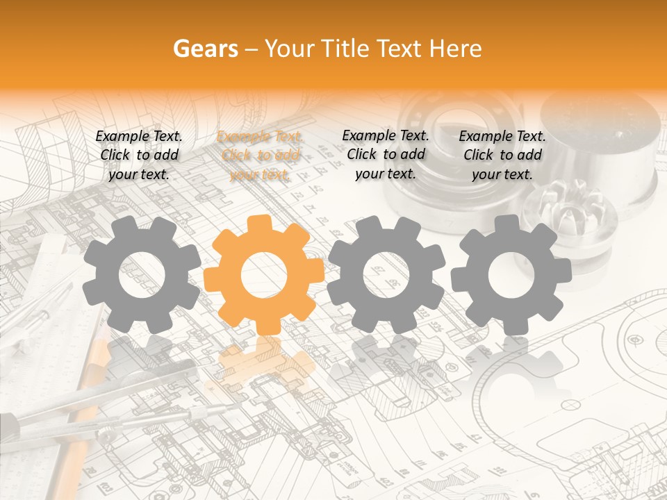 Elderly Caregiver White Background PowerPoint Template