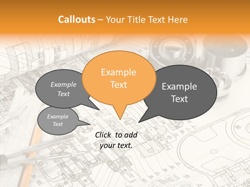 Elderly Caregiver White Background PowerPoint Template