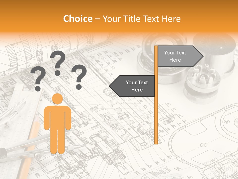 Elderly Caregiver White Background PowerPoint Template