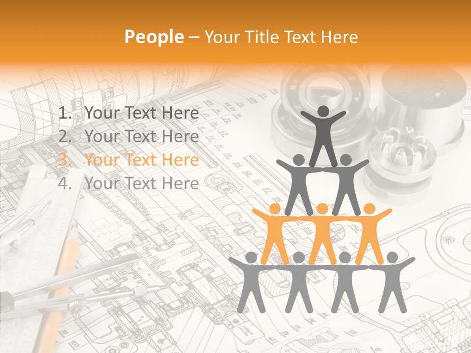 Elderly Caregiver White Background PowerPoint Template