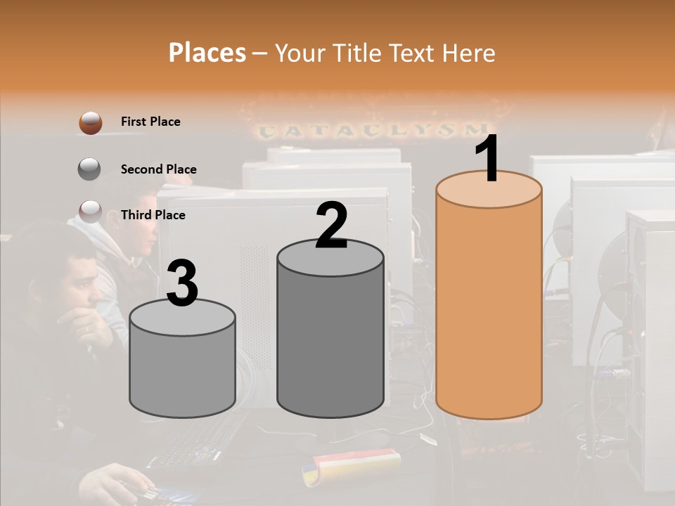 White Finger Women PowerPoint Template