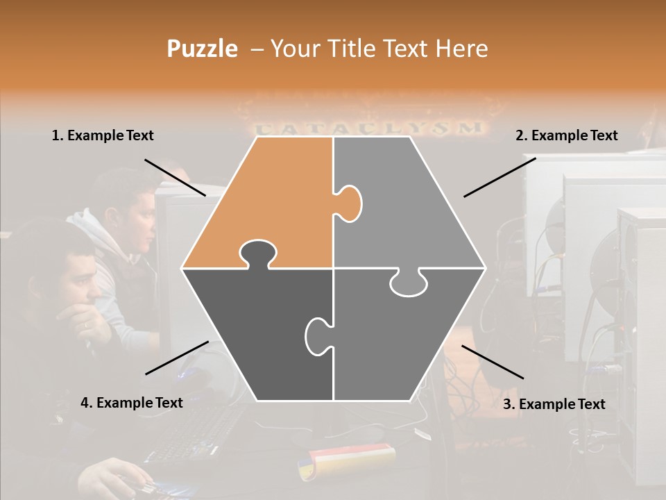 White Finger Women PowerPoint Template