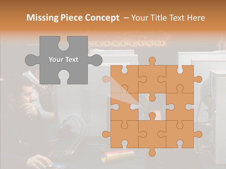 White Finger Women PowerPoint Template