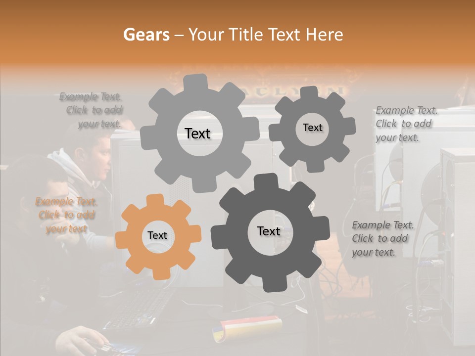 White Finger Women PowerPoint Template