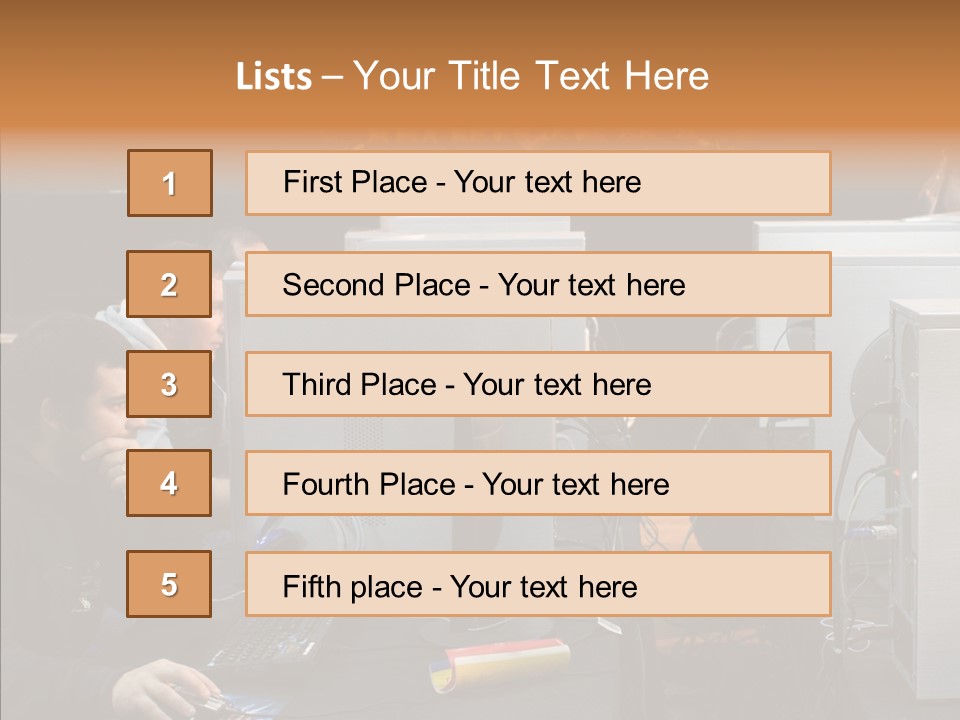 White Finger Women PowerPoint Template