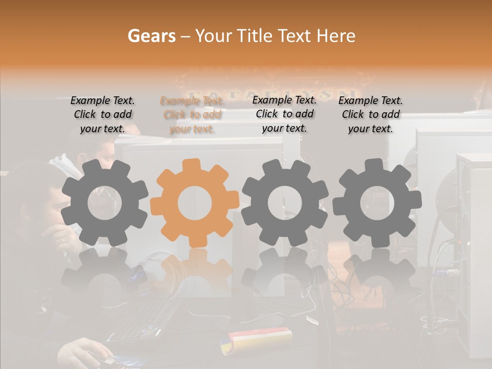 White Finger Women PowerPoint Template