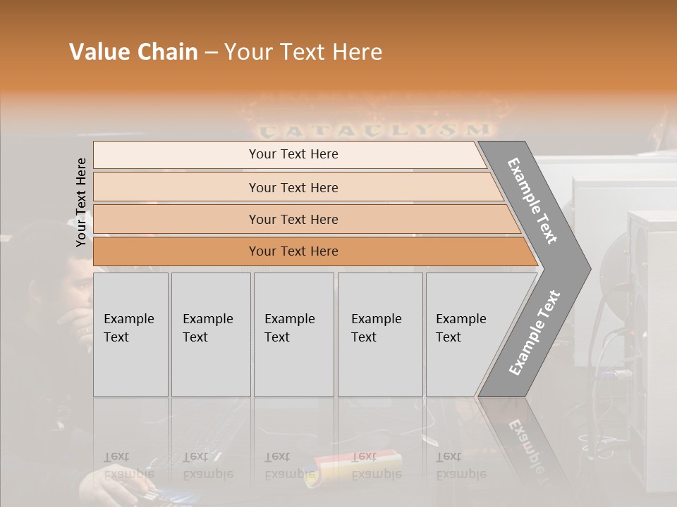 White Finger Women PowerPoint Template