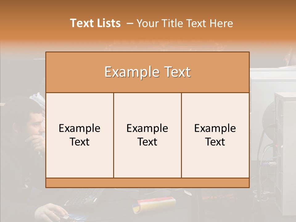White Finger Women PowerPoint Template