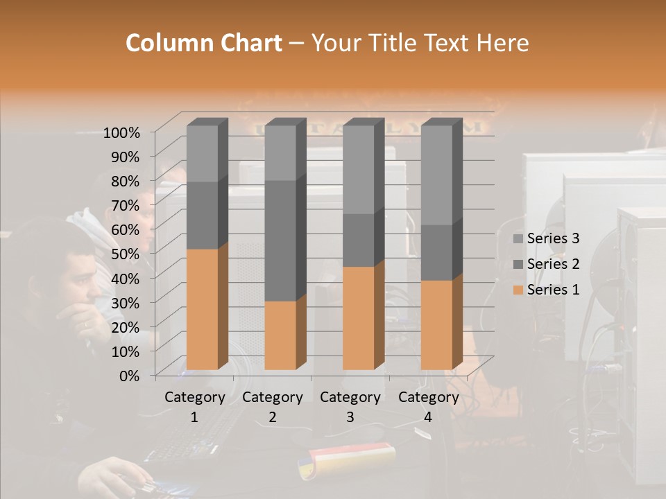 White Finger Women PowerPoint Template