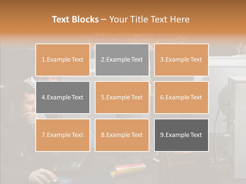 White Finger Women PowerPoint Template