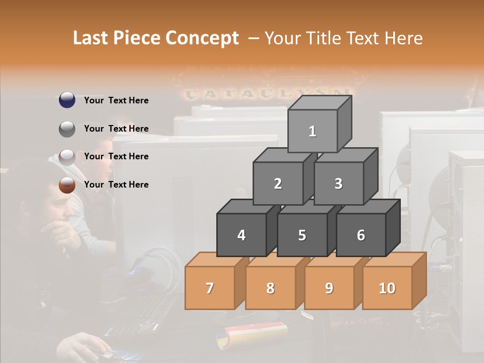 White Finger Women PowerPoint Template