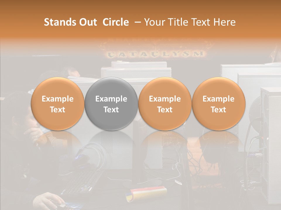 White Finger Women PowerPoint Template