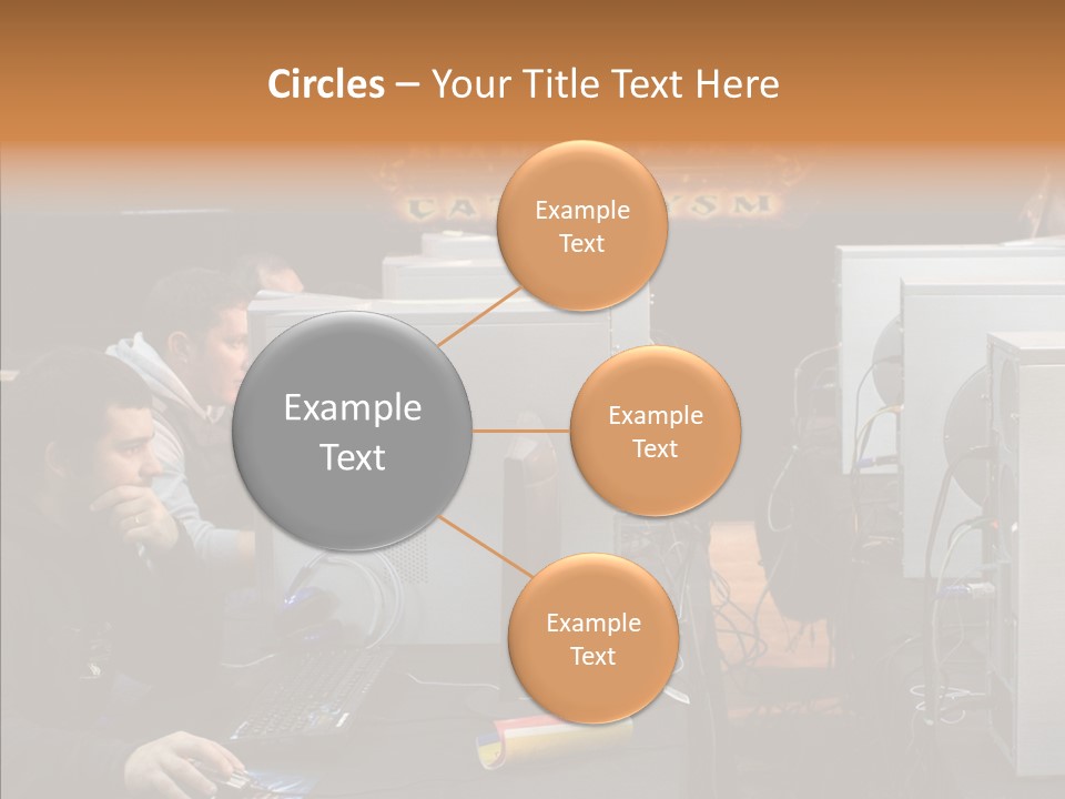 White Finger Women PowerPoint Template