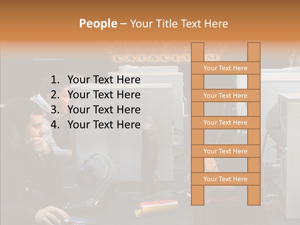 White Finger Women PowerPoint Template