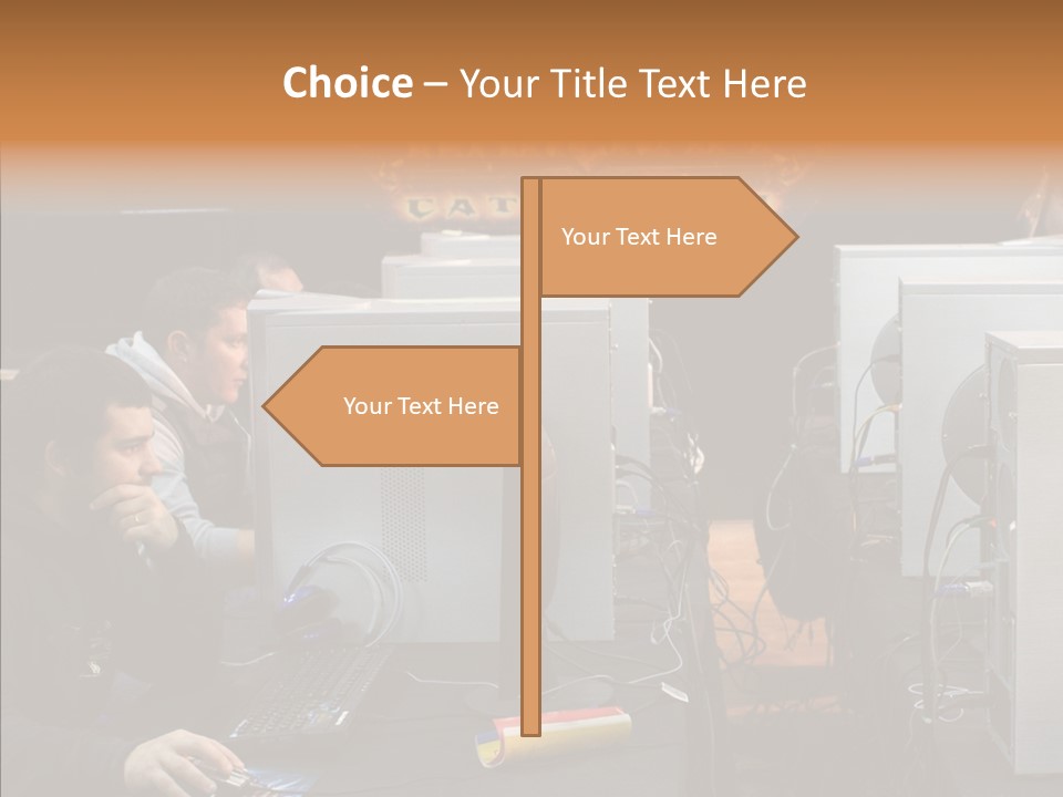 White Finger Women PowerPoint Template