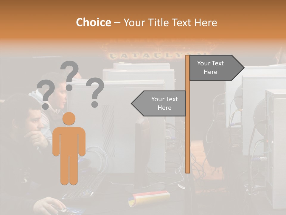 White Finger Women PowerPoint Template