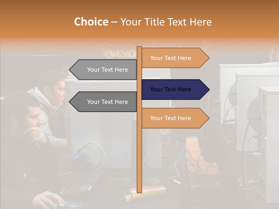 White Finger Women PowerPoint Template