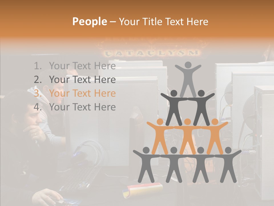 White Finger Women PowerPoint Template