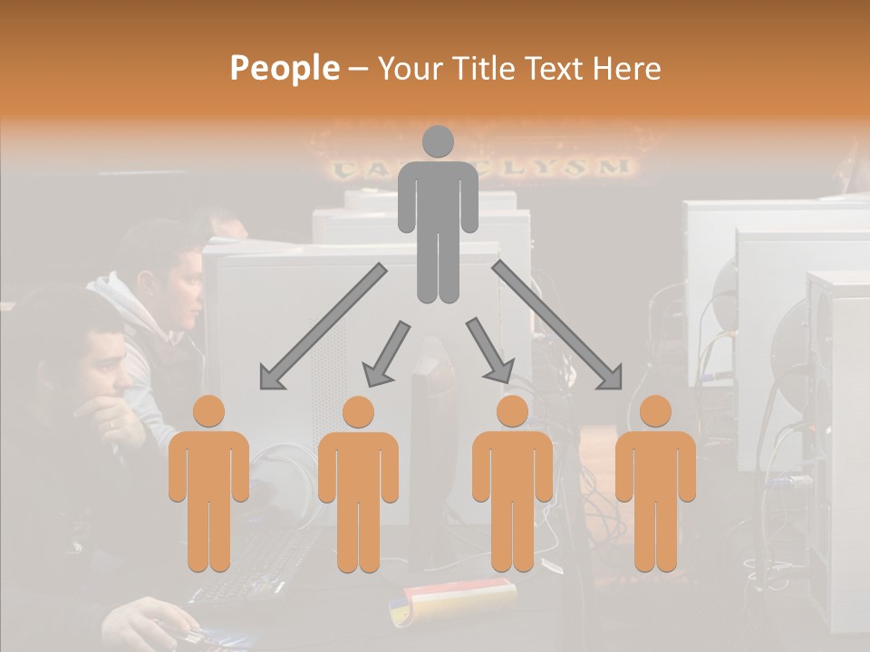 White Finger Women PowerPoint Template