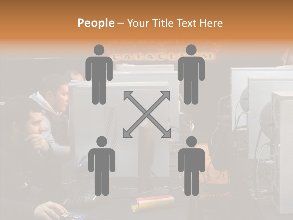 White Finger Women PowerPoint Template