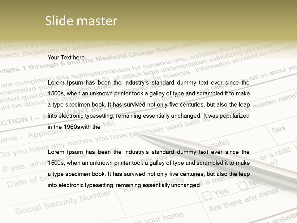 Female Background Holding Hands PowerPoint Template