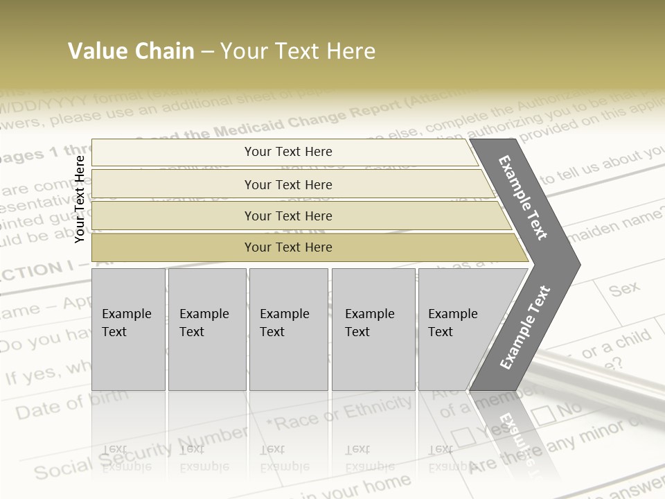 Female Background Holding Hands PowerPoint Template