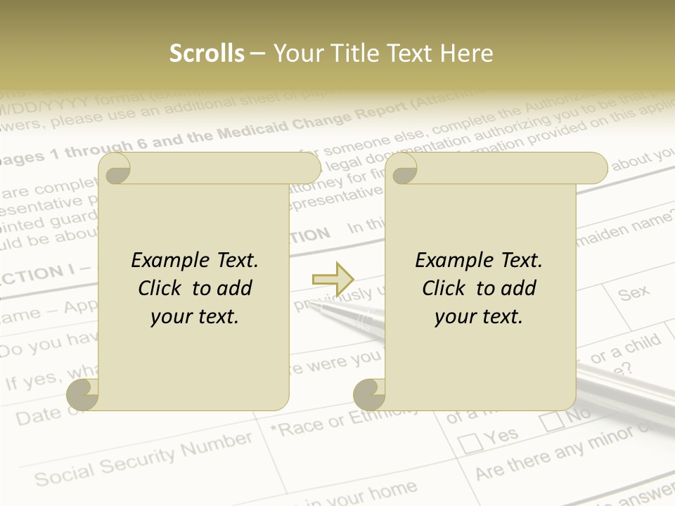 Female Background Holding Hands PowerPoint Template