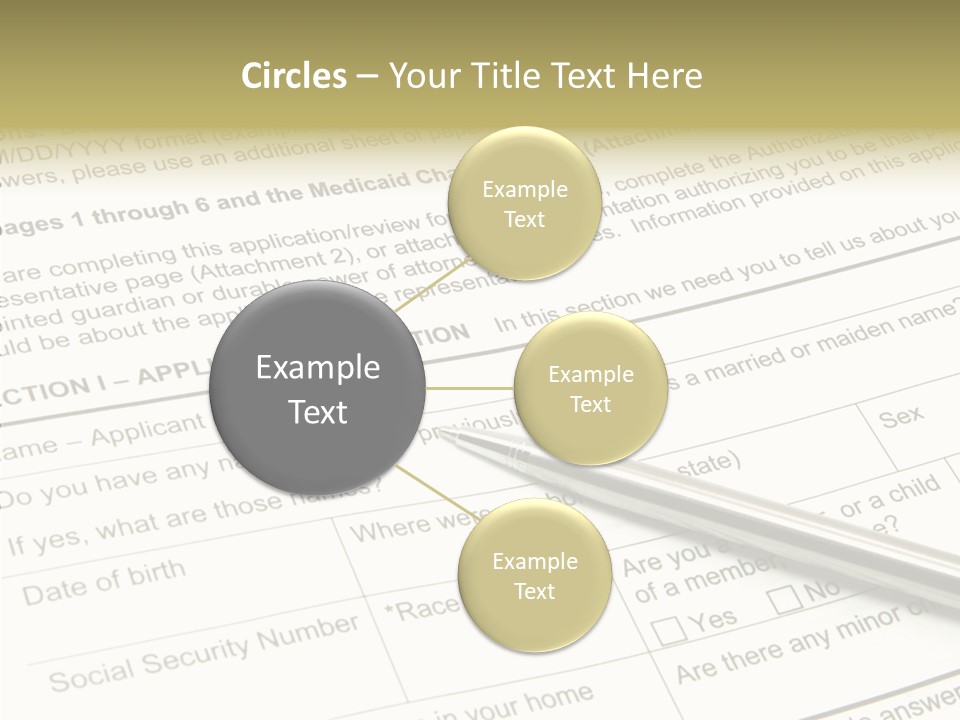 Female Background Holding Hands PowerPoint Template