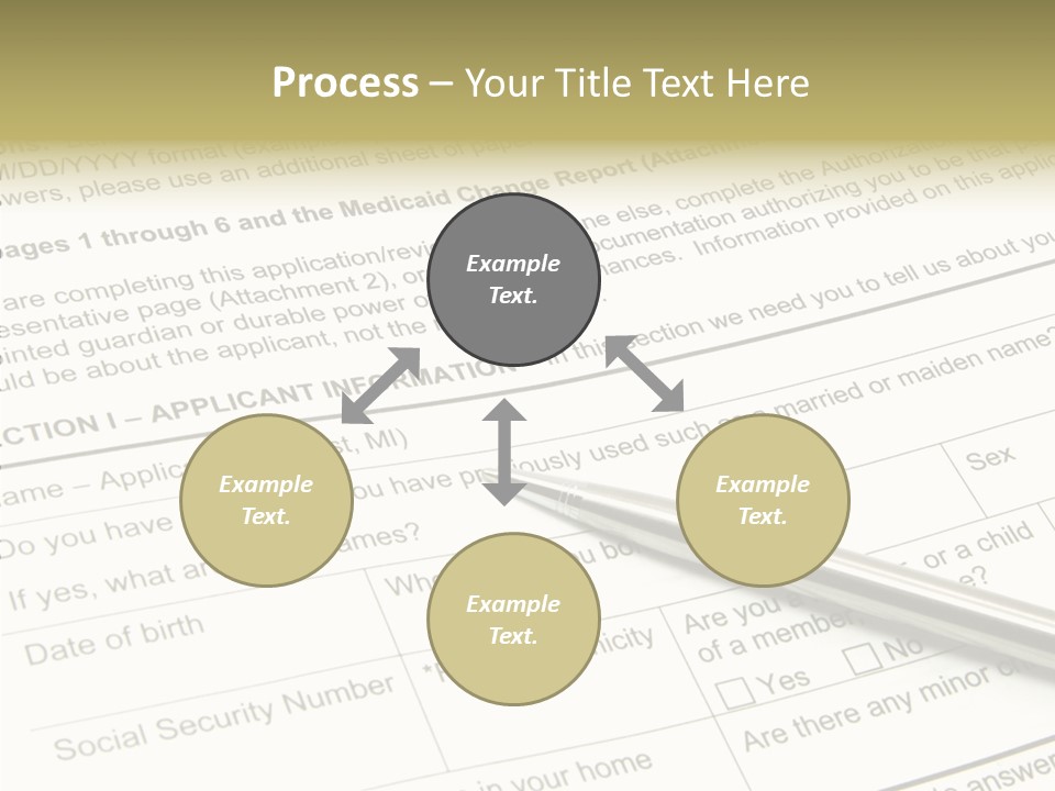 Female Background Holding Hands PowerPoint Template
