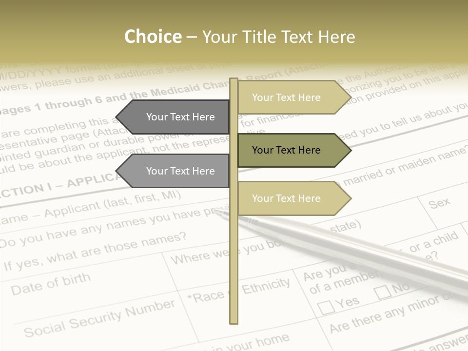 Female Background Holding Hands PowerPoint Template