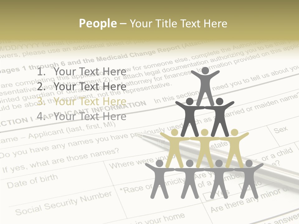 Female Background Holding Hands PowerPoint Template