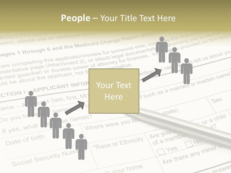 Female Background Holding Hands PowerPoint Template