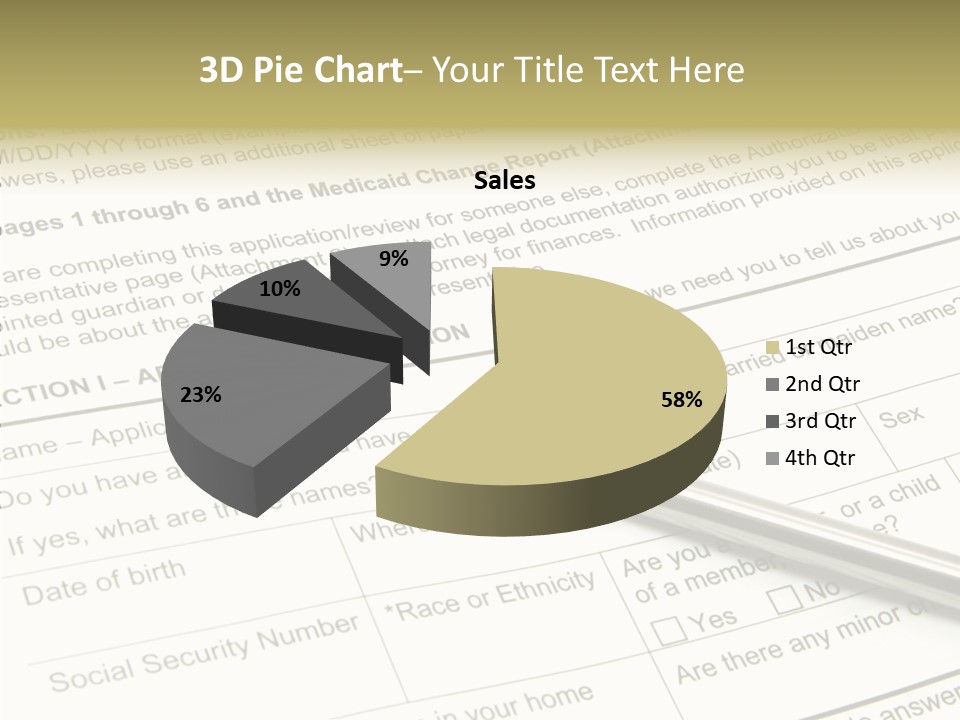 Female Background Holding Hands PowerPoint Template