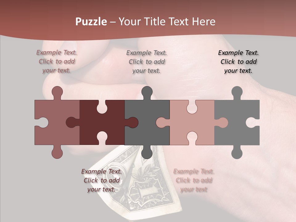 Touching Human Holding Hands PowerPoint Template