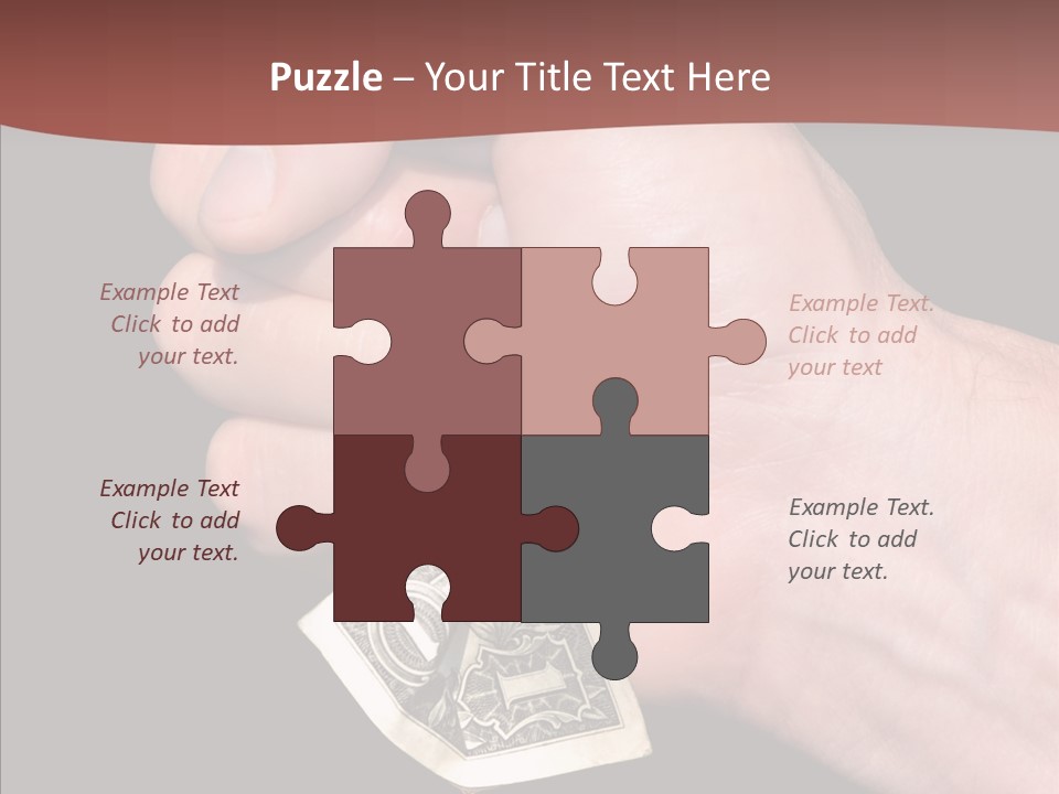 Touching Human Holding Hands PowerPoint Template