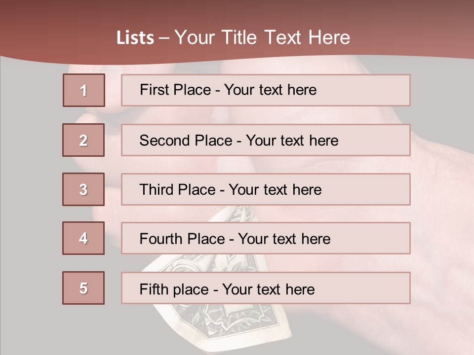 Touching Human Holding Hands PowerPoint Template